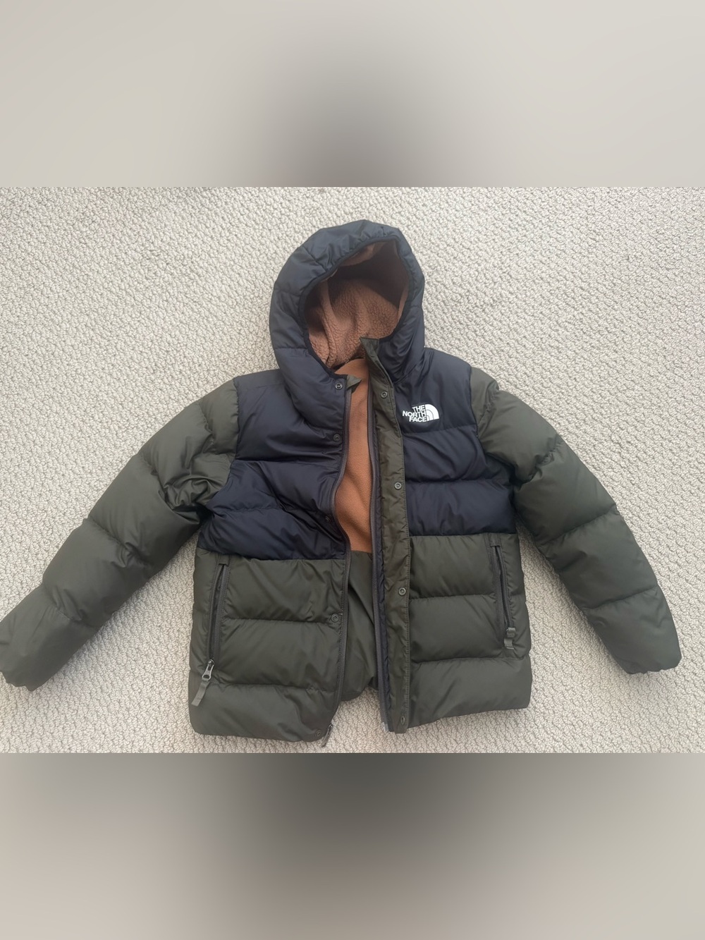 The North Face Youth Down Hooded Jacket - Picture 3 of 8